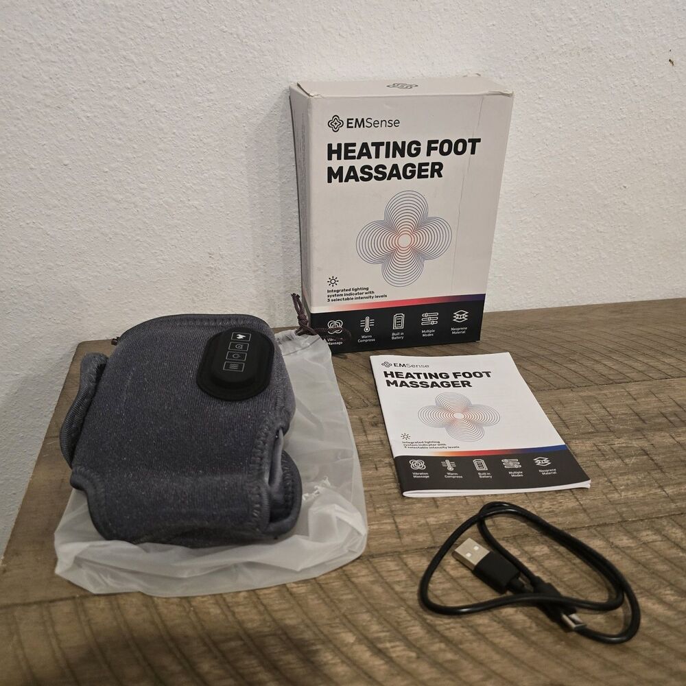 Emsense Heating Foot Massager - Neuropathy Massager Nerve (TD01-FM-128) NIB NEW